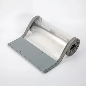 추천 투명 유연한 부드러운 시트 스트립 공기 차가운 방 접이식 PVC 도어 커튼