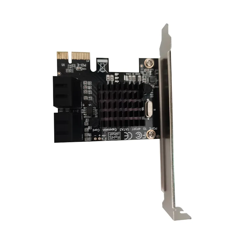 Carte de contrôleur, 1 pièce, PCIe X1 vers 4 SATA, 3.0 ports