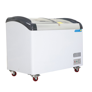 Congélateur coffre en verre commercial robuste, -18°C ℃ ~-22 ℃   Système de refroidissement direct, vitrine de supermarché - Product Image 1