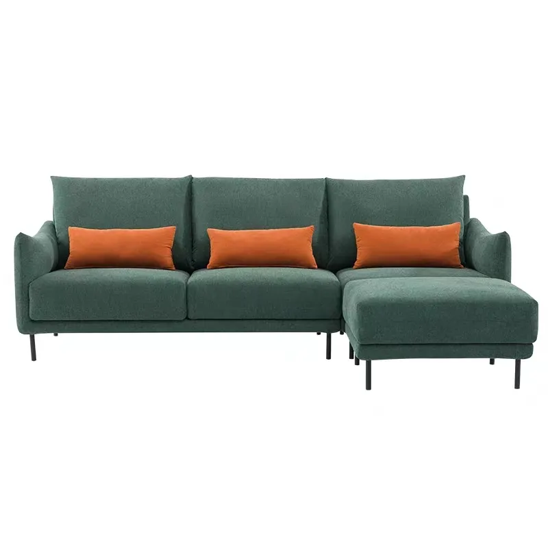 2023 Dongguan Factory Wholesaler and Retailer of High-Quality L Shape Fabric Luxury Sofa Living Room Sectional Sofa