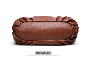 Classical Retro Fashion Handbags Large Capacity Crossbody Tote <b>Bags</b> <b>Soft</b> PU <b>Leather</b> Shoulder <b>Bags</b> With Tassel - Product Image 6