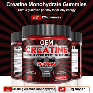 Venta al por mayor 5000mg Creatine Monohydrate Gummies-Suplemento previo al entrenamiento para el crecimiento muscular Resistencia y recuperación para hombres y mujeres - Product Image 2