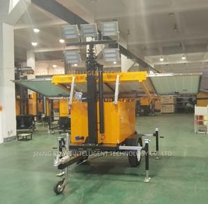 Tour de <span class=keywords><strong>sécurité</strong></span> mobile solaire avec caméra de surveillance CCTV sur remorque solaire - Product Image 6