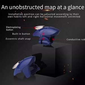 Disparador de juegos móviles de teléfono inteligente de plástico para PUBG Mobile Game Fire <span class=keywords><strong>Button</strong></span> Aim Key <span class=keywords><strong>L1R1</strong></span> para regalo - Product Image 4