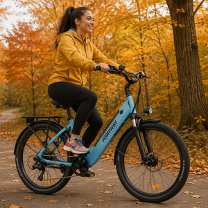 EU Stock Comfortable 250W Step Through <b>Electric</b> Bike 36V 13Ah 26 Inch Shimano 7 Speed Urban City Commuter Bicycle For Women - Product Image 1