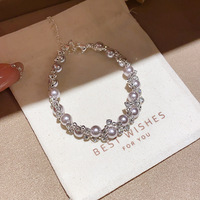 Bracelet multicouche en perles, style coréen, polyvalent, nouveau, élégant et tendance, accessoire pour femme.