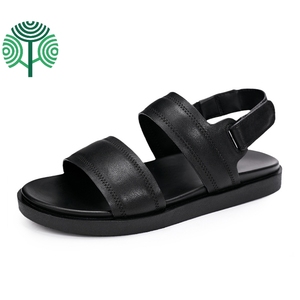 Sandales et sabots pour hommes en cuir de vache 100% authentique, confortables, antidérapants, respirants, chaussures de plage d'été - Product Image 4
