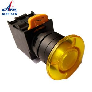 Nấm Đầu 1no1nc Orange LED momentary đẩy chuyển dpst bắt đầu thang máy nấm dừng khẩn cấp Nút chuyển đổi - Product Image 1