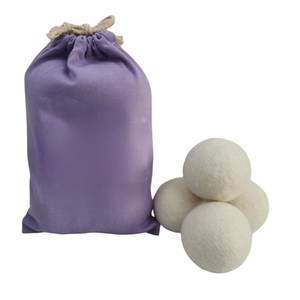 100% boules de séchage en laine de Nouvelle-Zélande 6-pack 7cm XL modèle avec sac en <span class=keywords><strong>coton</strong></span> épais feutre biologique aide à la lessive écologique - Product Image 2