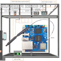 Orange Pi Zero3 Zero 3 1G 2G 4G RAM Allwinner H618 64 bits WiFi5+BT 5.0 Puerto LAN Gigabit Mini PC Computadora de Placa Única