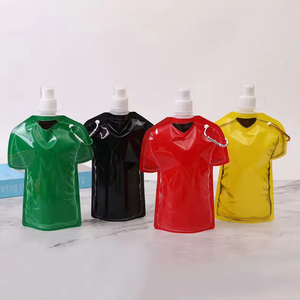 Custom T Shirt Shape Cartoon Basketball Soccer and Rugby Water Bag for Folding Sports Clothes Outdoor Sports Water Bag Bottle - Product Image 1