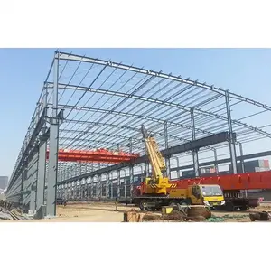 Prefabricated industrial sheds modern design car workshop prefab steel warehouse logistics factory