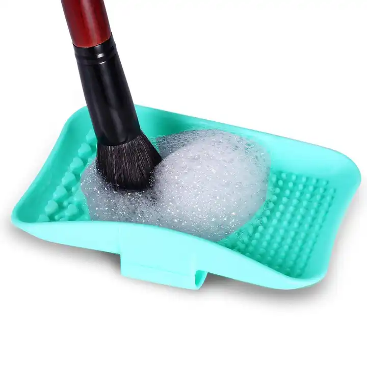 silicone make up brush cleaning mat