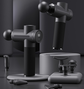 Tragbare Elektrische Massagepistole mit 8 Aufsätzen für Tiefenentspannung und Tiefengewebe-<span class=keywords><strong>Massage</strong></span>, Akku-betriebener Handmassage-<span class=keywords><strong>Vibrator</strong></span> - Product Image 4