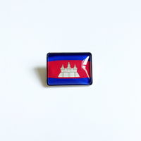 Badge en émail personnalisé du drapeau national du Brunei, broche en métal pour souvenir de voyage, cadeau et utilisation quotidienne sur sac à dos