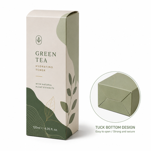 Boîte en carton d'emballage de haute qualité avec structure à fond auto-pliant, impression personnalisée, pour la présentation de produits haut de gamme - Product Image 2