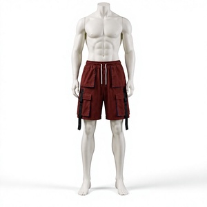 2026 <b>Mens</b> Tactical Techwear Cargo Shorts Multi-Pocket Streetwear Hip Hop Casual Loose Drawstring Shorts Fashion Summer <b>Trunks</b> - Product Image 1