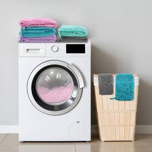 Chenilla de microfibra suave personalizada, <span class=keywords><strong>bata</strong></span> de baño Ultra absorbente de secado rápido <span class=keywords><strong>para</strong></span> perro, cómoda, Toalla de baño - Product Image 5