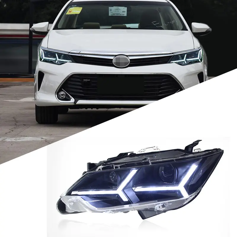 Led Parkeerlichten Koplamp Voor Toyota Camry 2015-2017 Koplamp Assemblage 2 Kleuren Dagverlichting Voorlicht