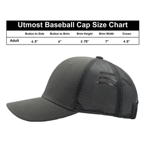 Casquette de baseball trucker unisexe réglable à 6 panneaux en maille avec broderie personnalisée, style sportif, caractéristique tissu courant - Product Image 2