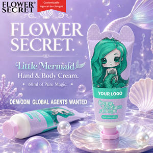 Crème pour les mains et <span class=keywords><strong>le</strong></span> corps Flower <span class=keywords><strong>Secret</strong></span> Little Mermaid avec acide hyaluronique et réparation blanchissante des profondeurs marines 60ml - Agence mondiale OEM/ODM recherchée - Product Image 1