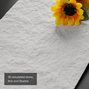 Panel de <span class=keywords><strong>Piedra</strong></span> Flexible con Textura de <span class=keywords><strong>Piedra</strong></span> Caliza Blanca Pura, Resistente al Fuego e Impermeable, <span class=keywords><strong>para</strong></span> <span class=keywords><strong>Fachadas</strong></span> de Edificios y Paredes Exteriores MCM-FSR07-blanco puro - Product Image 3