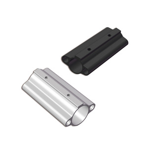 Raccord de tuyauterie en alliage d'aluminium, connexion à bride, couleur noir et argent, usage industriel - Product Image 1