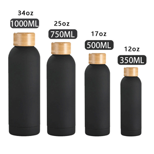 Botellas de agua aisladas de acero inoxidable de 1000ml, 750ml, 500ml, 350ml, de doble pared al vacío, personalizadas, para viaje. - Product Image 2