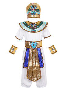 El más nuevo traje de Cosplay de Halloween, ropa de actuación en escenario, disfraces de <span class=keywords><strong>Faraón</strong></span> Egipcio para niño, vestidos de reina de Egipto para niña - Product Image 3