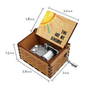 Eres <span class=keywords><strong>mi</strong></span> <span class=keywords><strong>caja</strong></span> de música de madera Sunshine <span class=keywords><strong>para</strong></span> esposa/<span class=keywords><strong>hija</strong></span>/hijo-<span class=keywords><strong>caja</strong></span> de música con manivela de madera Vintage grabada con láser regalos <span class=keywords><strong>para</strong></span> cumpleaños - Product Image 4