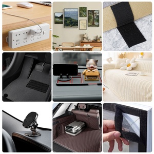 Bande adhésive rectangulaire double face 100 % nylon avec crochets et boucles pour fixation murale, idéale pour la maison et le bureau - Product Image 6