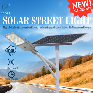 Factory Customized Outdoor Waterproof High-efficiency LED Solar Street <b>Lights</b> for Industrial /Parks/Roads <b>With</b> Long-lasting Life - Product Image 1