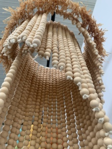 Nouvel abat-jour de lustre nordique à franges <span class=keywords><strong>avec</strong></span> perles en <span class=keywords><strong>bois</strong></span>, articles de tapisserie en <span class=keywords><strong>macramé</strong></span>, décorations murales pour une maison chaleureuse - Product Image 6