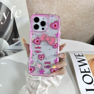 Nouvelle <span class=keywords><strong>Coque</strong></span> de Téléphone Antichoc TPU+PC Tendance 2026 avec Paillettes Époxy et Nœud Papillon 3D Diamanté pour XIAOMI 17T PRO 5G - Product Image 5