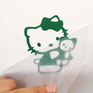 사용자 정의 색상 3D 비닐 장식 스티커 접착 비닐 전송 스티커 독특한 포장 라벨