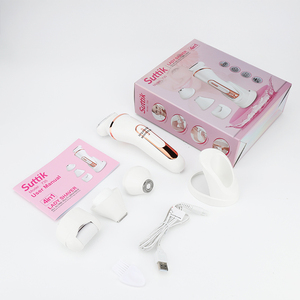 Ensemble d'épilation 4-en-1 Resuxi 735 Lady, rasoir électrique pour le bikini, rasoir pour les lèvres, éliminateur de callosités des pieds avec base, étanche IPX7 - Product Image 2