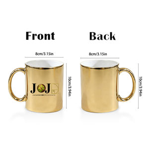 แก้วเซรามิกเคลือบทองแบบปรับแต่งได้ ลาย <span class=keywords><strong>JOJO</strong></span> STEEL Ball <span class=keywords><strong>Run</strong></span> ของขวัญสำหรับคนรักภาพยนตร์และรายการโทรทัศน์ แก้วกาแฟ - Product Image 2