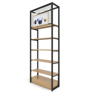 Présentoir de <span class=keywords><strong>Magasin</strong></span> en Métal pour Téléphones Portables, en Bois Stratifié, avec Porte de Rangement pour Accessoires de Téléphonie Mobile - Product Image 2