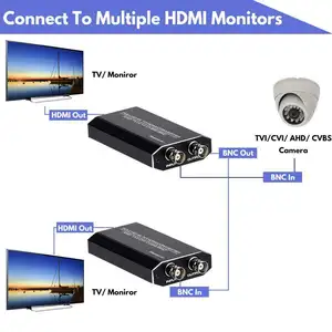 TVI/CVI/AHD zu HDMI Konverter Full HD 4K 720P/ 1080P/ 3MP/ 4MP/ 5MP BNC zu HDMI Video Adapter für Monitor HDTV DVRs