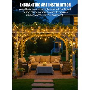 Chất lượng cao 10 Meter 100 <span class=keywords><strong>LED</strong></span> chiếu sáng kỳ nghỉ ngoài trời không thấm nước IP67 năng lượng mặt trời giáng sinh trang trí cây ánh sáng <span class=keywords><strong>LED</strong></span> <span class=keywords><strong>String</strong></span> ánh sáng - Product Image 3