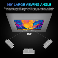 Écran de projection fixe 100 pouces 16:9 pour projecteur 4K HD, écran de projection électronique mural, cadre de 1 cm, anti-lumière