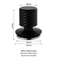 Prensador de Café Portátil con Resorte, Mango de Aluminio, Base Ondulada de Acero Inoxidable, Accesorios para Espresso, Ideal para Camping y Viajes