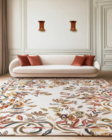 Tapis de luxe élégant fait main sur mesure pour salon, villa, chambre, hall d'hôtel, décoration intérieure