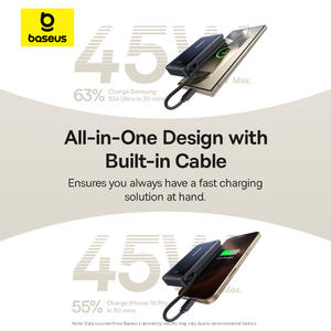 <span class=keywords><strong>Power</strong></span> Bank Magnetico <span class=keywords><strong>Ba</strong></span> se us Nomos Qi2 con Cavo USB-C Integrato, Caricabatterie Wireless Magnetico per Telefoni Cellulari - Product Image 4