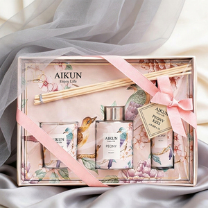 น้ำหอมปรับอากาศ AIKUN หรูหรา กลิ่นหอมจากธรรมชาติ บรรจุในขวดแก้ว พร้อมก้านไม้หอม สำหรับห้องนอน ห้องนั่งเล่น และโรงแรม - Product Image 2