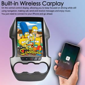 Autoradio multimédia Android 13 12,8'' avec lecteur vidéo GPS pour Ford Ranger F250 2011-2015, Car Play, écran IPS style Tesla, 128 Go - Product Image 4