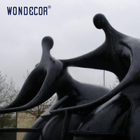 Escultura Abstracta de Diseño Nuevo, Escultura de Bronce de una Persona Montando en Bicicleta