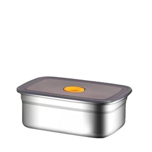 Food Storage Container Rectangle Stainless Steel <b>Clip</b>-on Lid For Refrigeration Freezing Camping Use - Product Image 4
