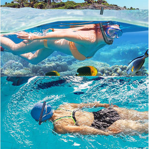 Portable Full Silicone Snorkel Foldable Breath Tube <strong>Rollup</strong> Easily Compact Storage Case Travel Friendly Swim Snorkeling Equipment - Product Image 6