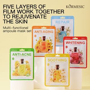 Masque facial KORMESIC Oem à l'ampoule de rose éclaircissante, à la camomille apaisante, à la freesia réparatrice, à la calendula et au <span class=keywords><strong>tournesol</strong></span> - Product Image 3